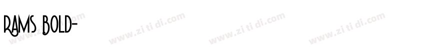 Rams Bold字体转换